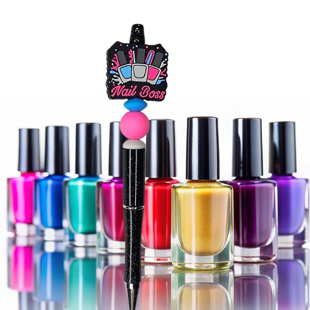 Nail Boss & Makeup Junkie Beaded Pen