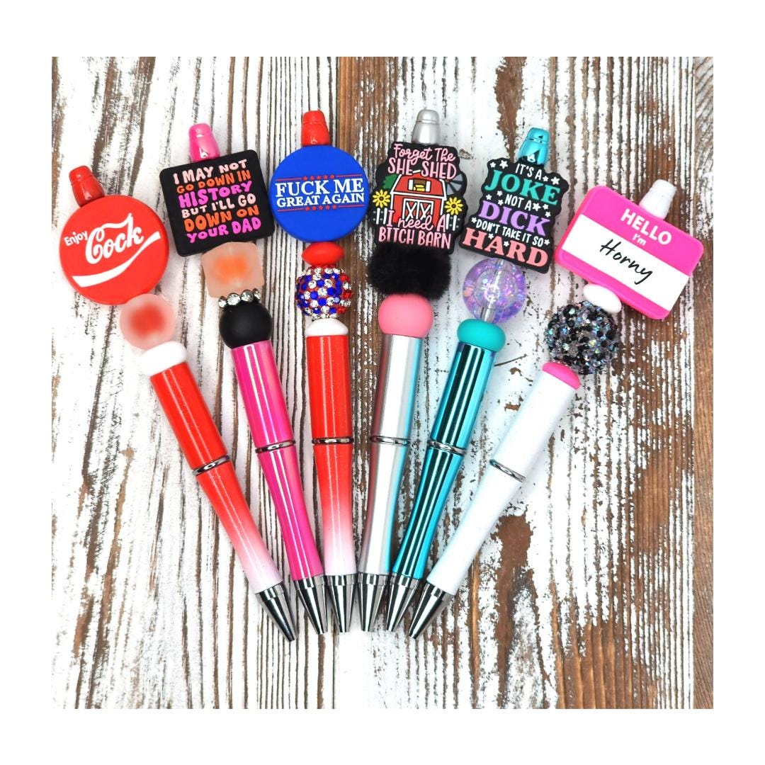 Funny, Sarcastic, Adult Humor Beaded Pens 2V