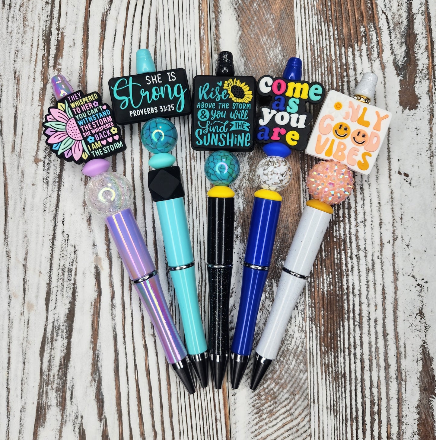2A Inspirational Custom Design Beaded Pens