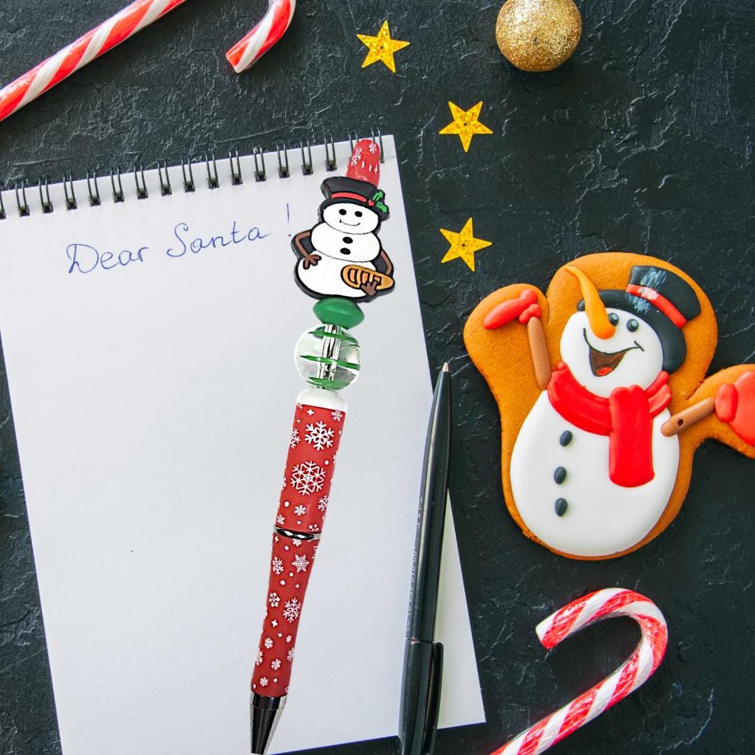Naughty Christmas Beaded Pens