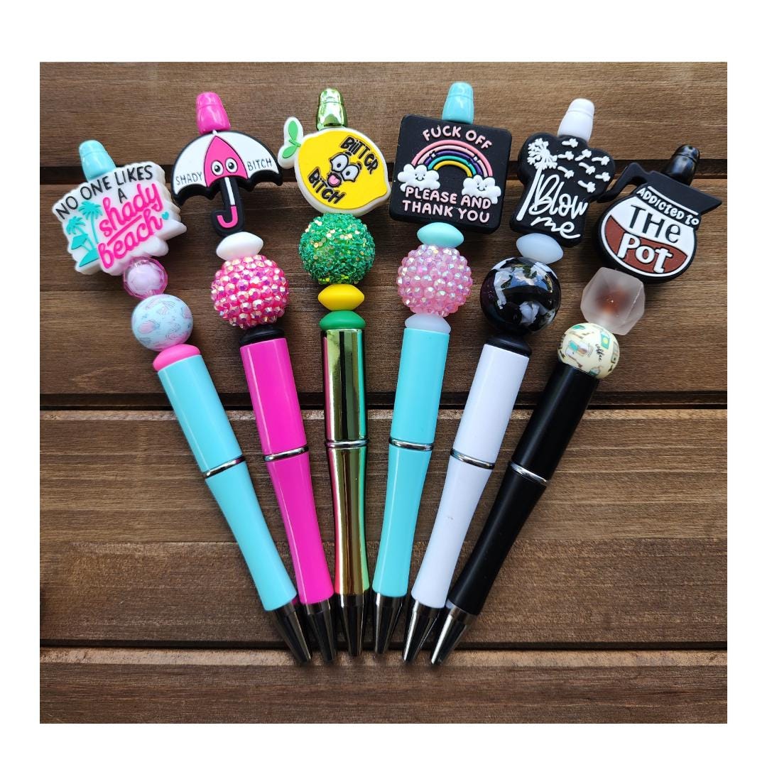 Funny, Sarcastic, Adult Humor Beaded Pens 1Q