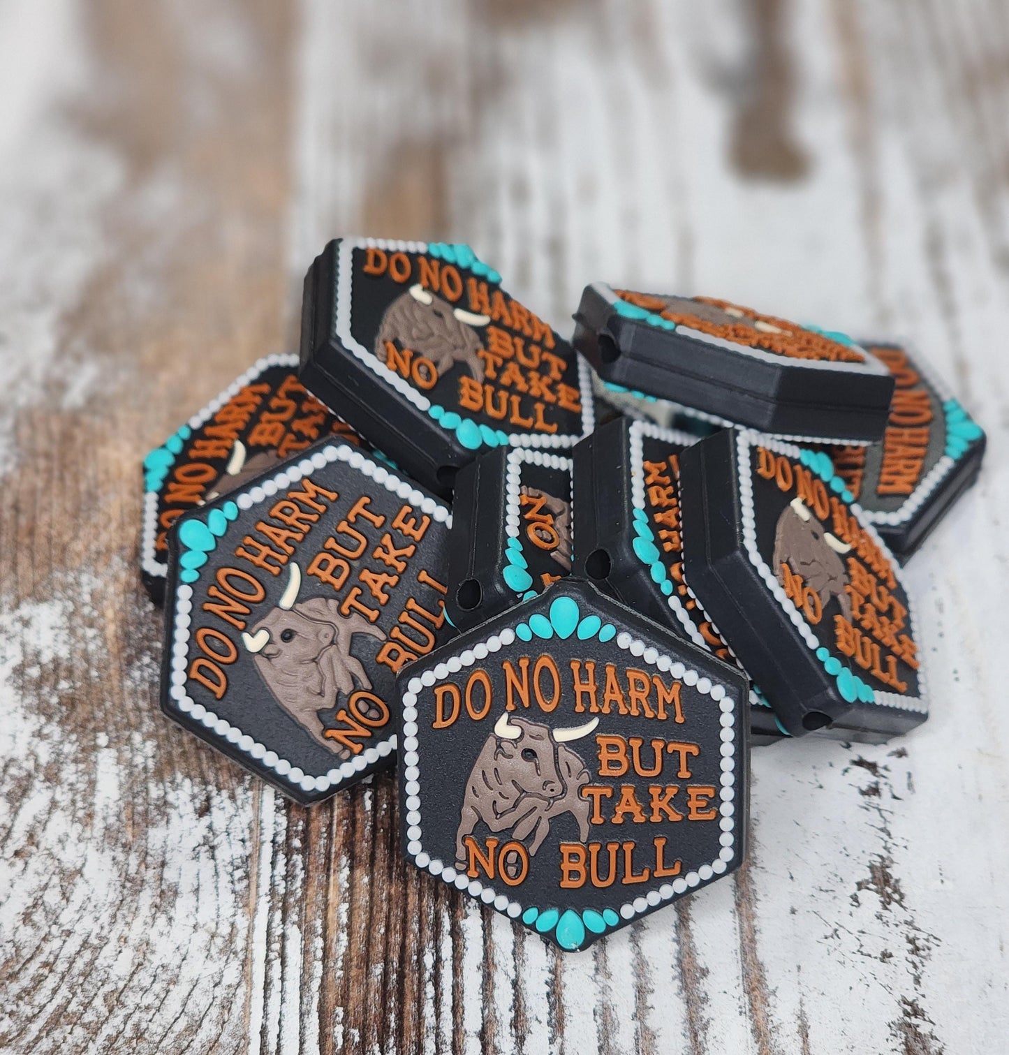 Do Not Harm but Take No Bull Focal Bead 55