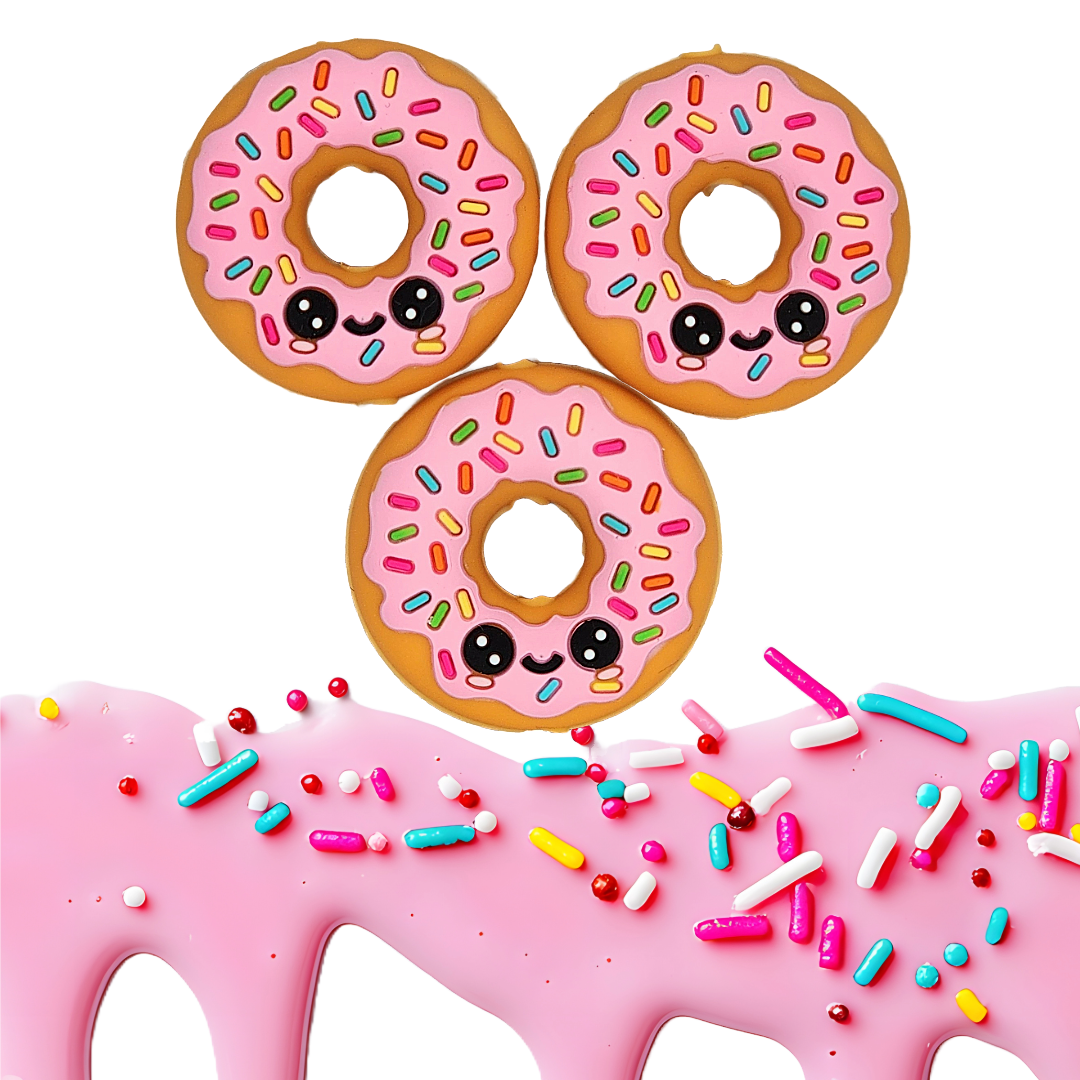 3D Sprinkle Donut Focal Bead