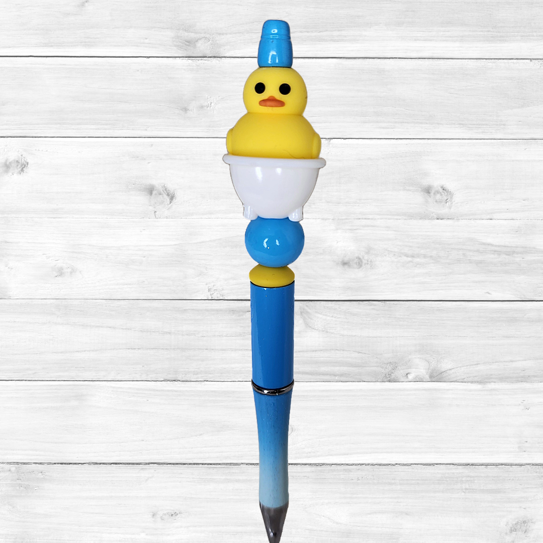 3D Rubber Duck Beaded Pen