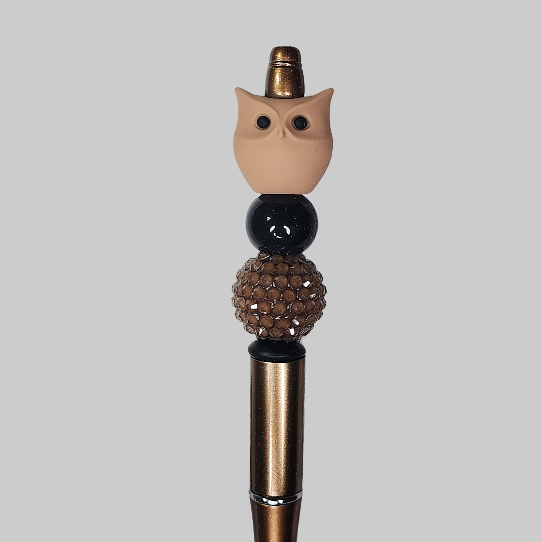 3D Owl Beaded Pen