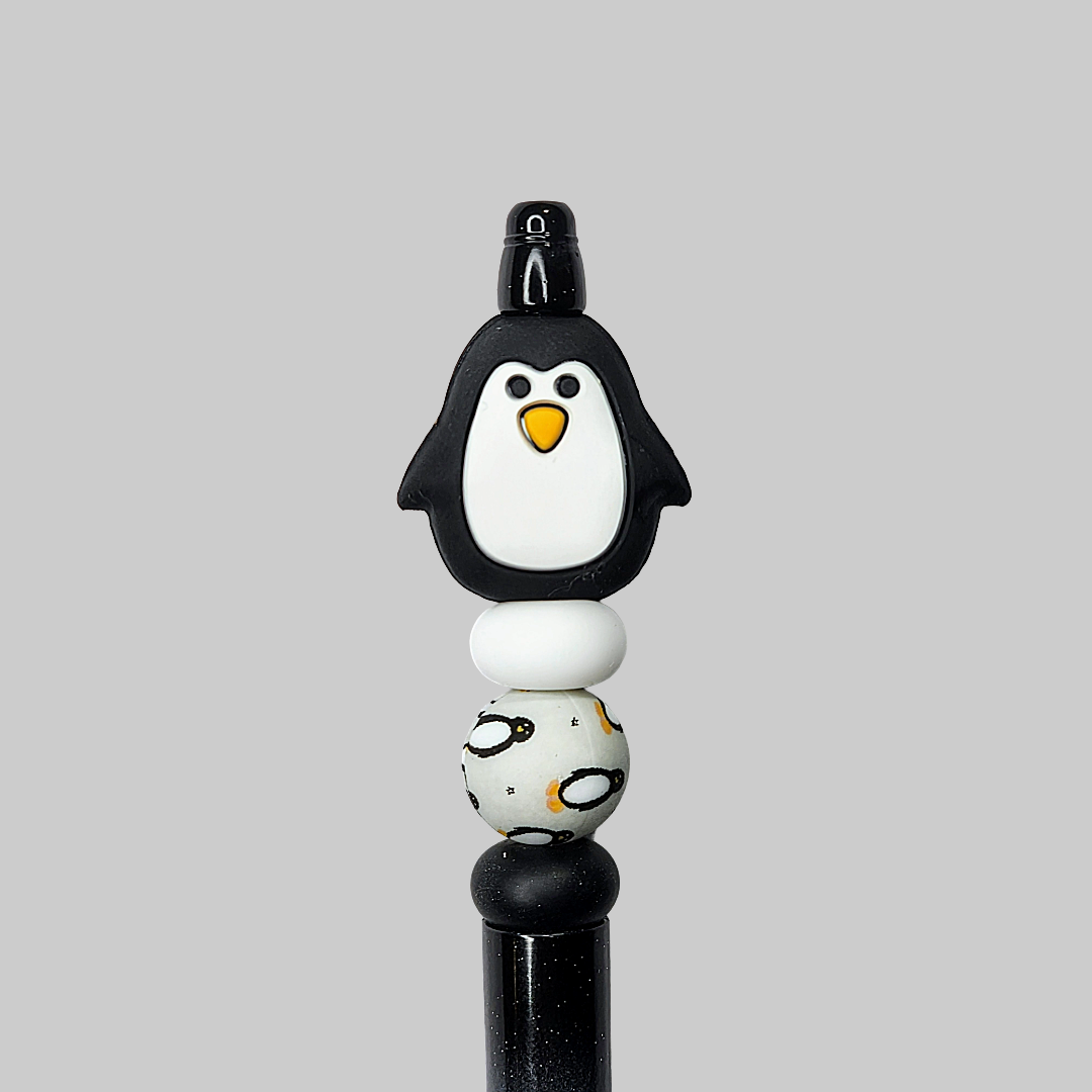 3D Penguin Beaded Pen