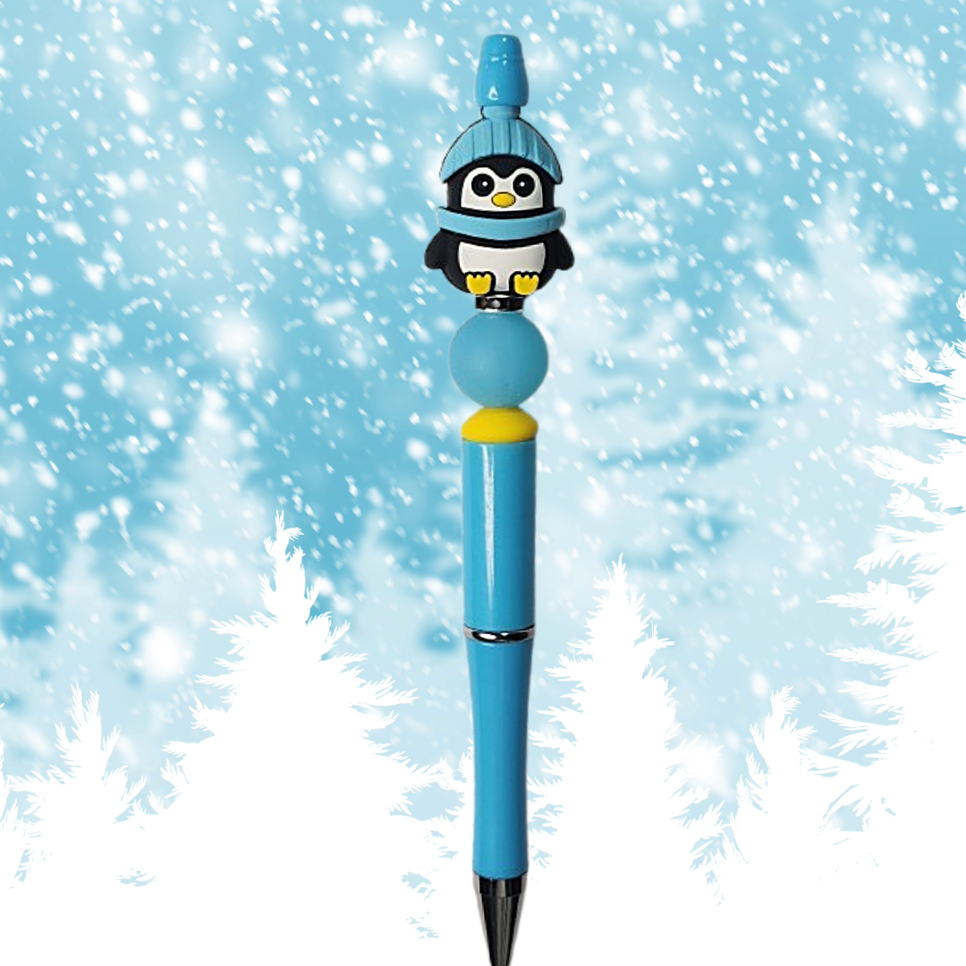 3D Penguin Beaded Pen