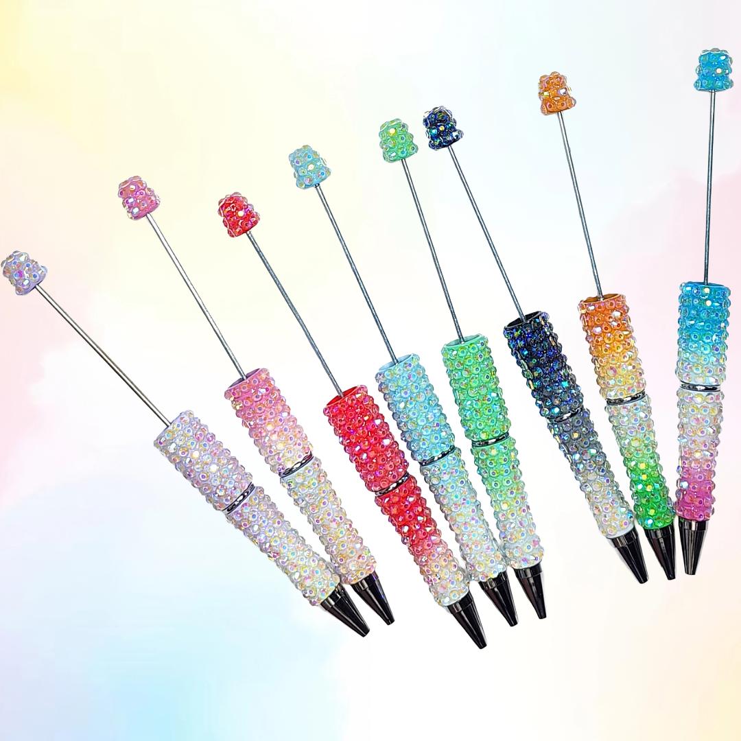 Ombre Rhinestone Full Body Beadable Pen Blanks