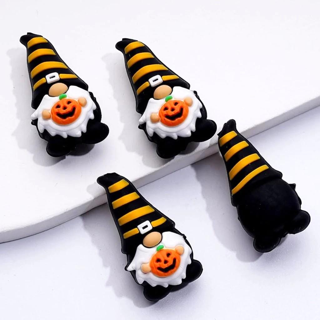 3D Halloween Pumpkin Gnome Focal Bead