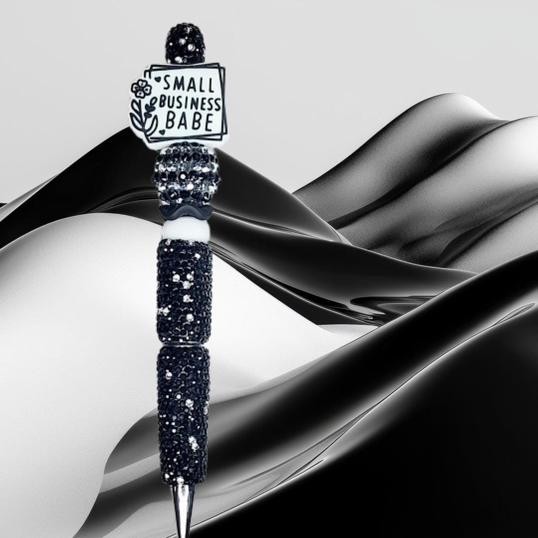 Small Business Babe Beaded Pen