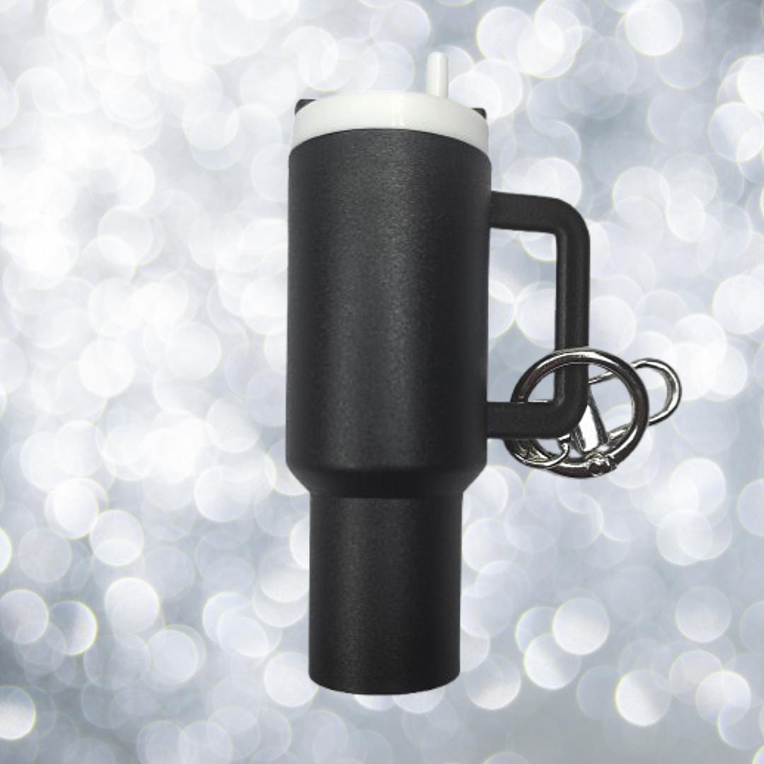 Mini Tumbler Chapstick Keychain Holder