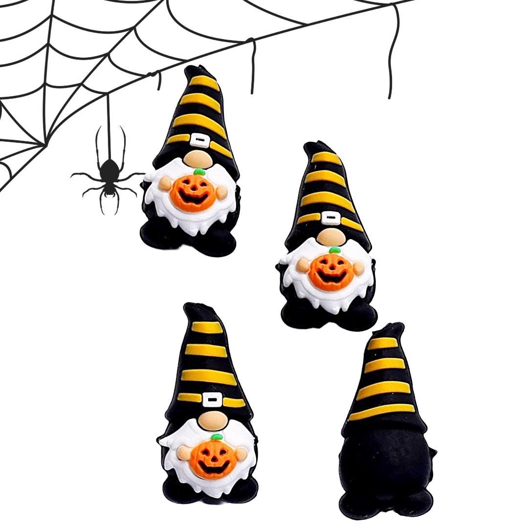 3D Halloween Pumpkin Gnome Focal Bead