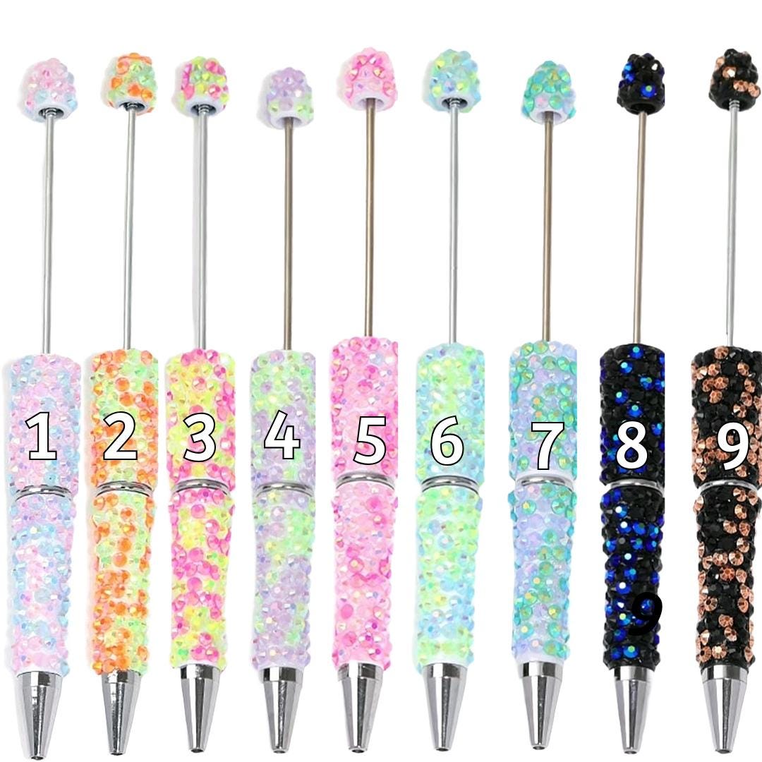 Multicolor Rhinestone Full Body Beadable Pen Blanks