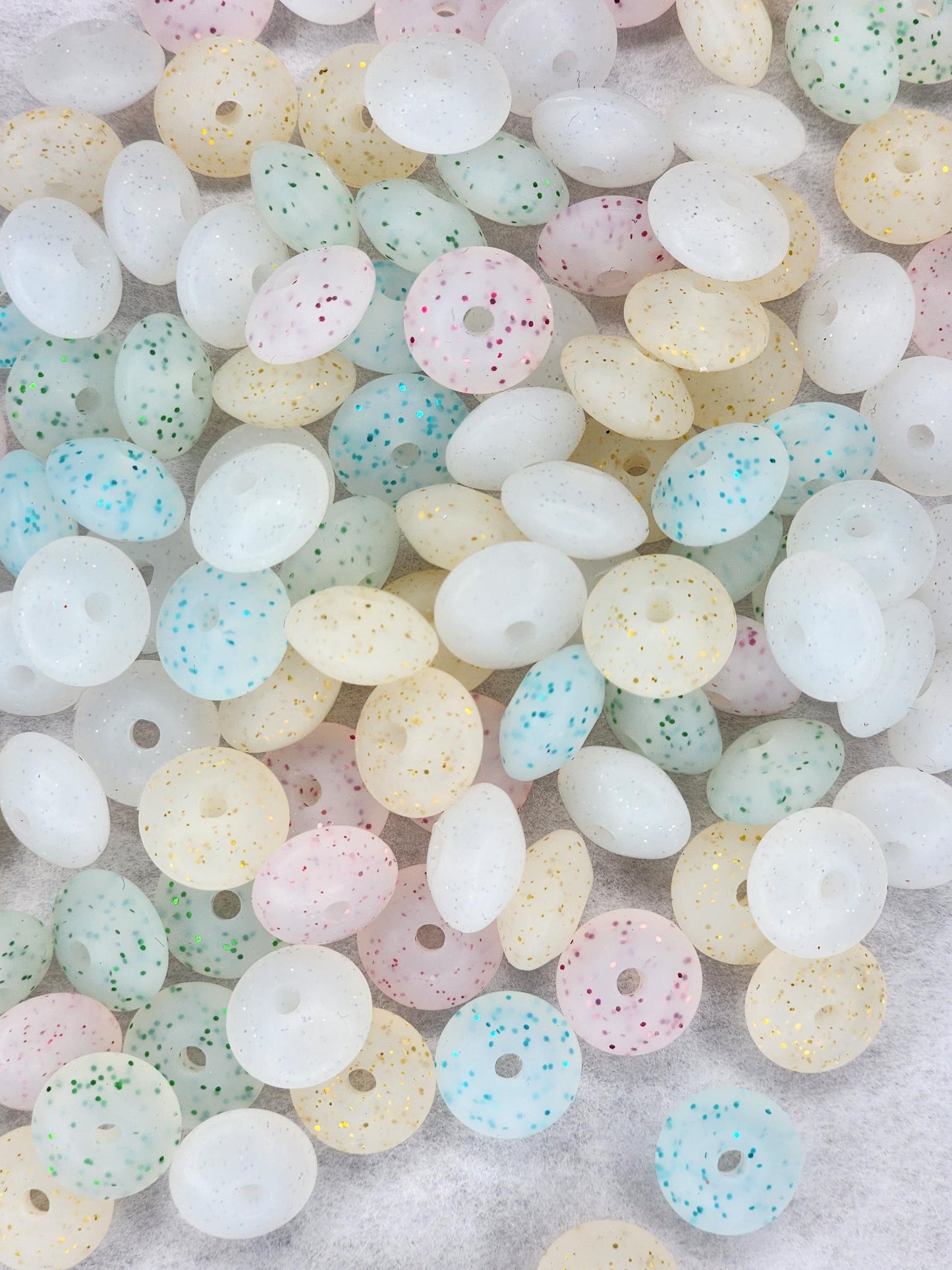 12mm Glitter Lentils (20 Pack)