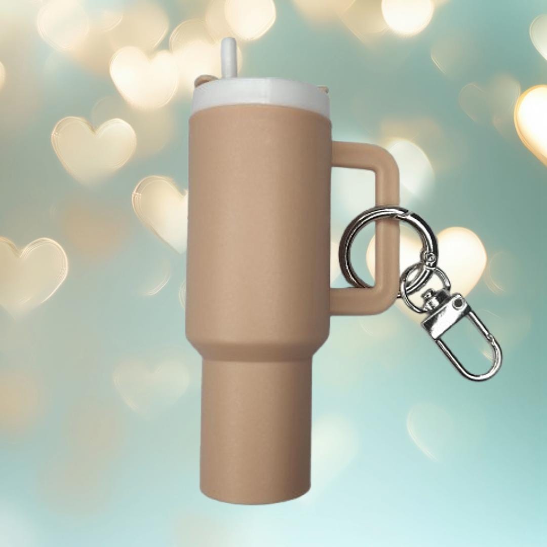 Mini Tumbler Chapstick Keychain Holder