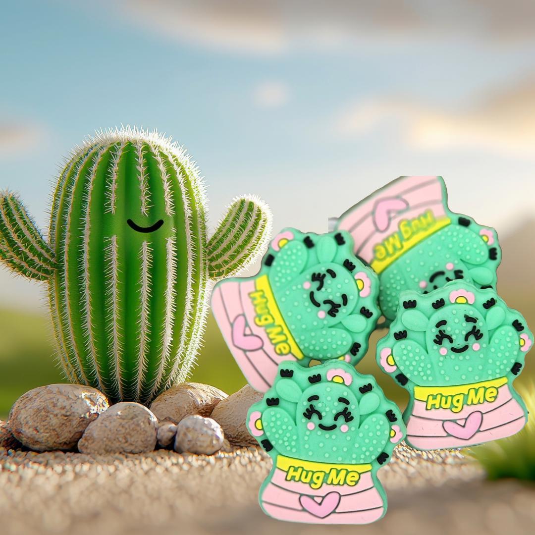 Hug Me Cactus Silicone Focal Bead 16