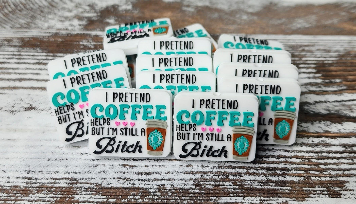 I Pretend Coffee Helps Focal Bead 03