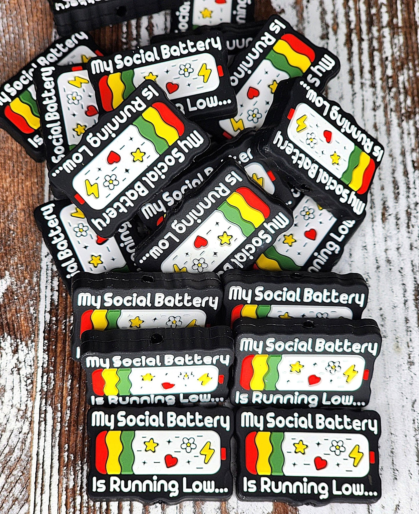 My Social Battery is Running Low Focal Bead 71