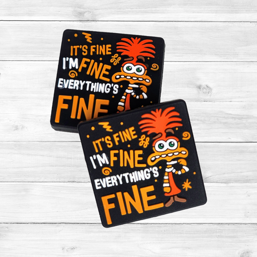 It's Fine I'm Fine Everything's Fine Focal Bead 127
