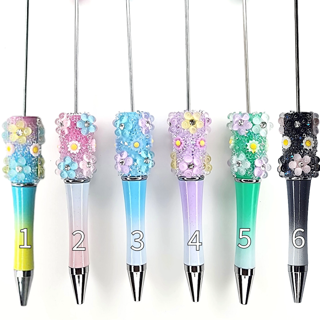 Flower Ombre Beadable Pen Blanks