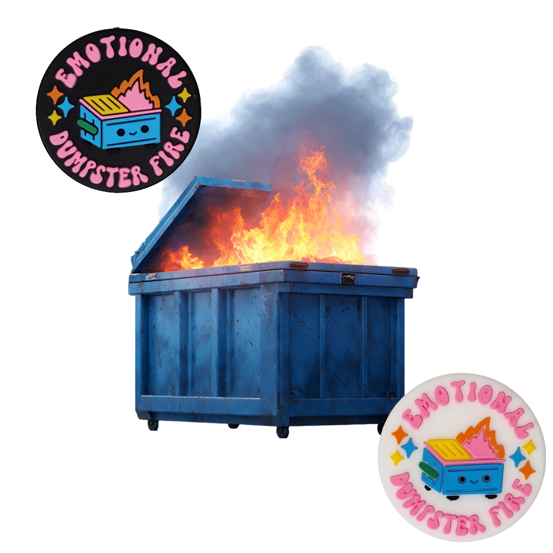 Emotional Dumpster Fire Focal Bead 155