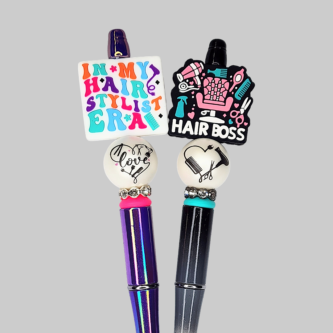 Hair Stylist Beaded Pen, In My Hair Stylist Era Beaded Pen, Beaded pens for Cosmetologist, Pen for Hairdressers