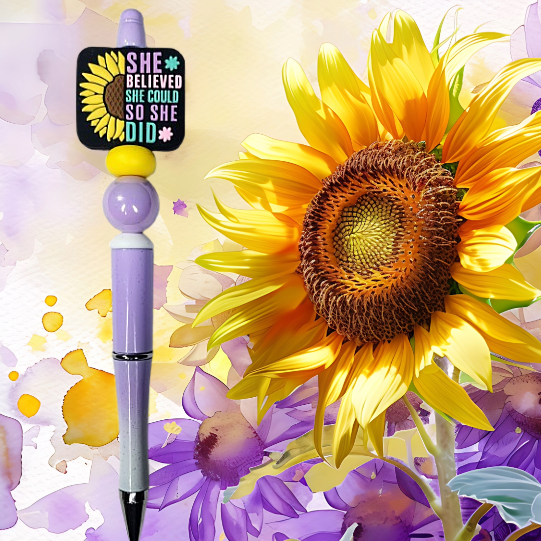 1X Inspirational Custom Design Beaded Pens