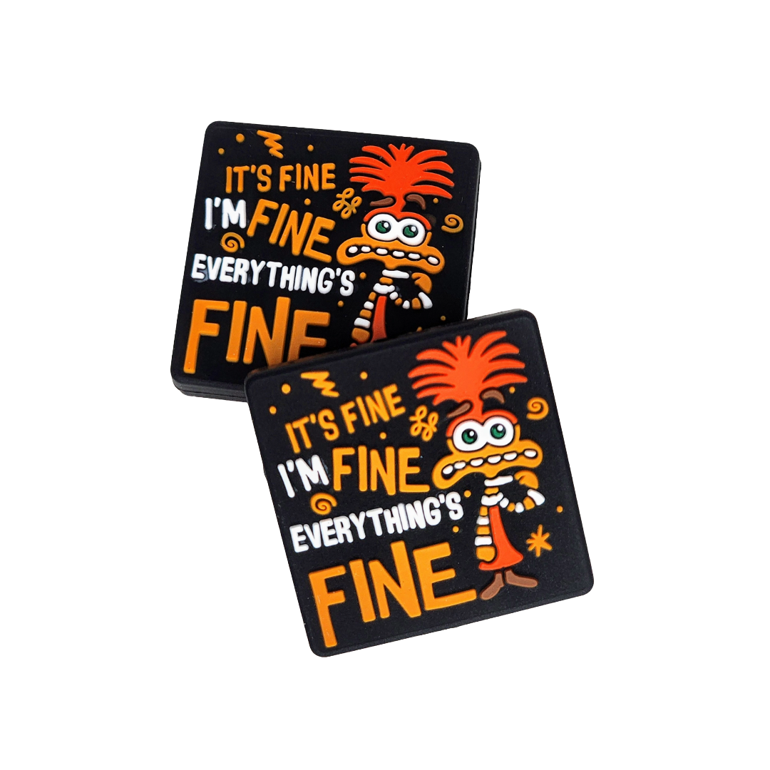 It's Fine I'm Fine Everything's Fine Focal Bead 127