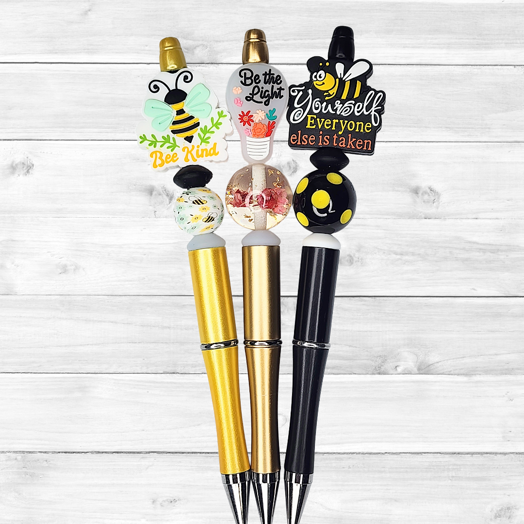 2C Inspirational Custom Design Beaded Pens