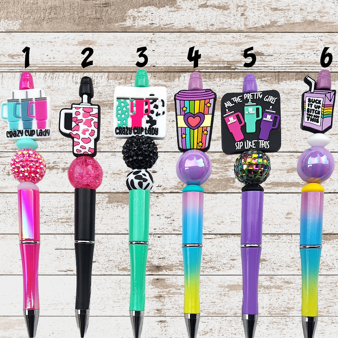 Funny, Sarcastic, Adult Humor Beaded Pens 1R