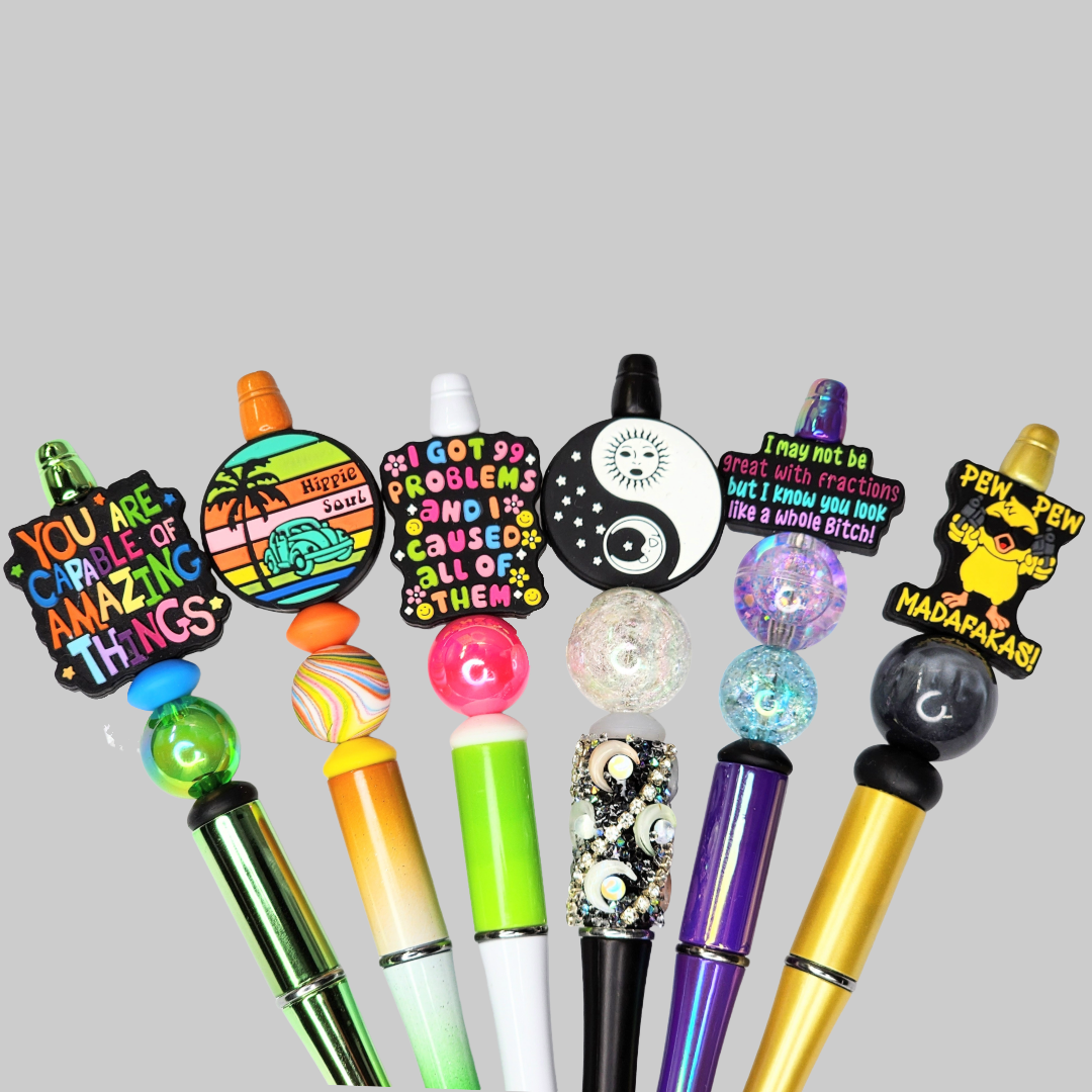 Funny, Sarcastic, Adult Humor Beaded Pens 1P