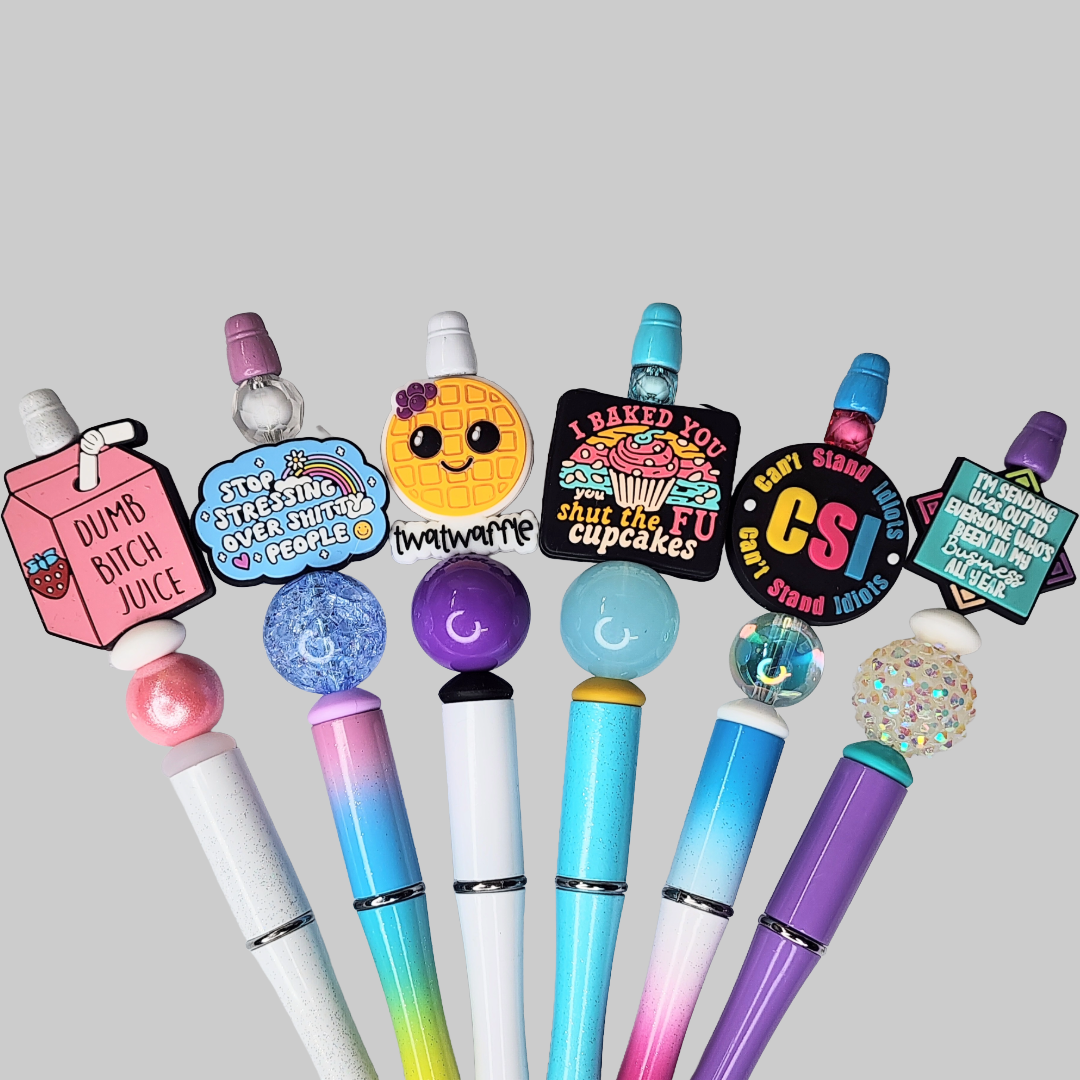 Funny, Sarcastic, Adult Humor Beaded Pens 1J