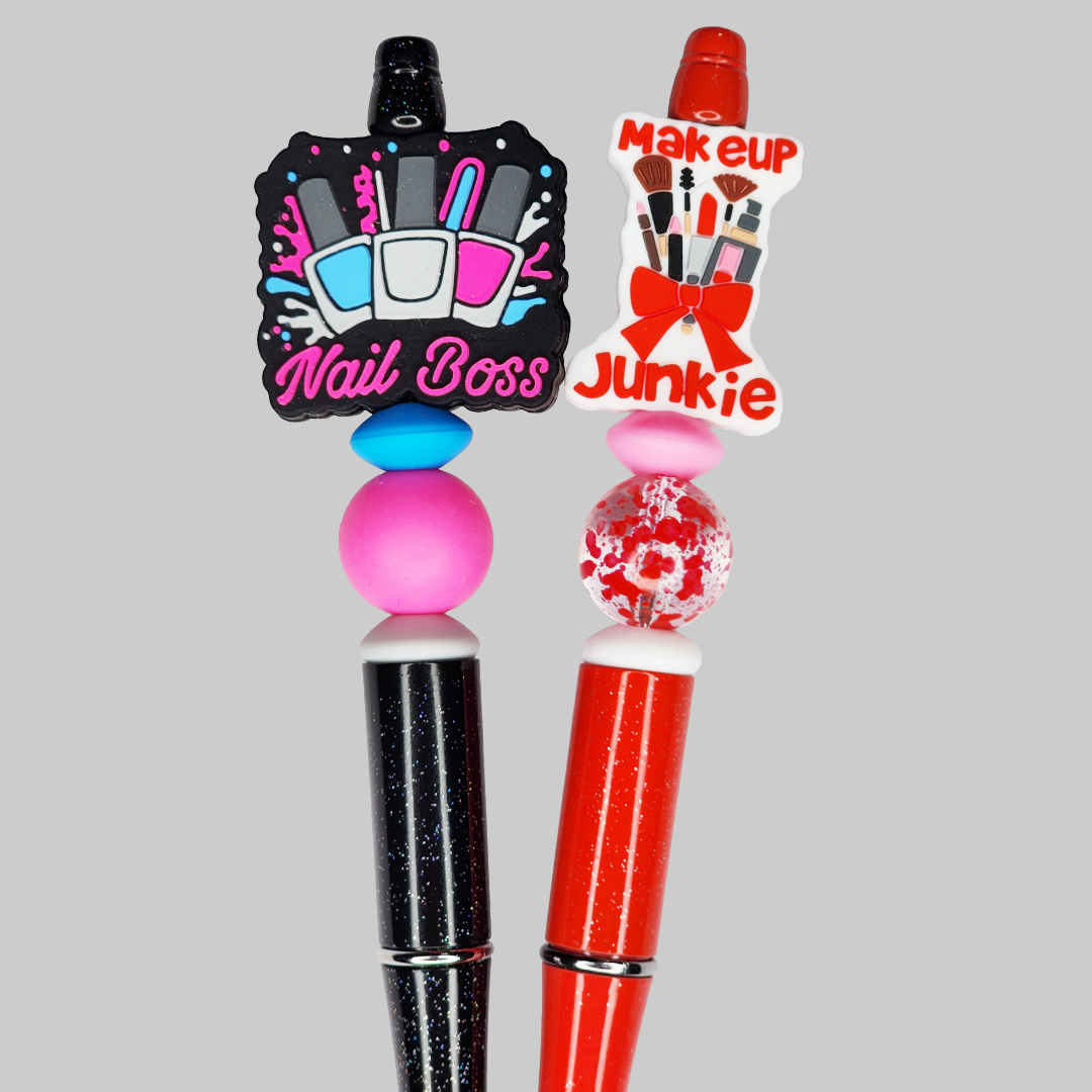 Nail Boss & Makeup Junkie Beaded Pen
