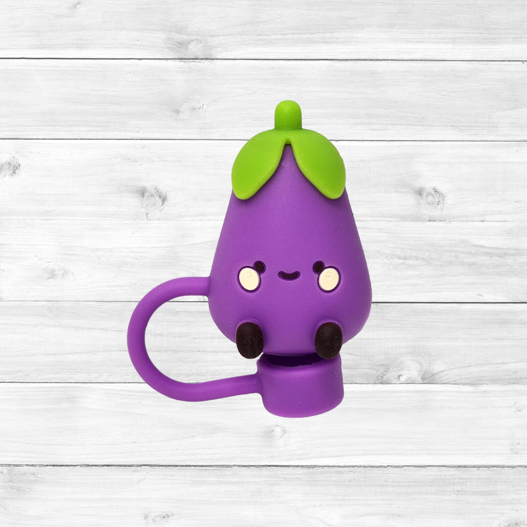 Eggplant Straw Topper