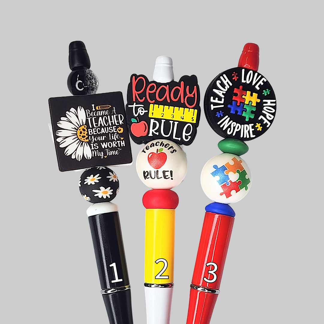 Schoolteacher Beaded Pen