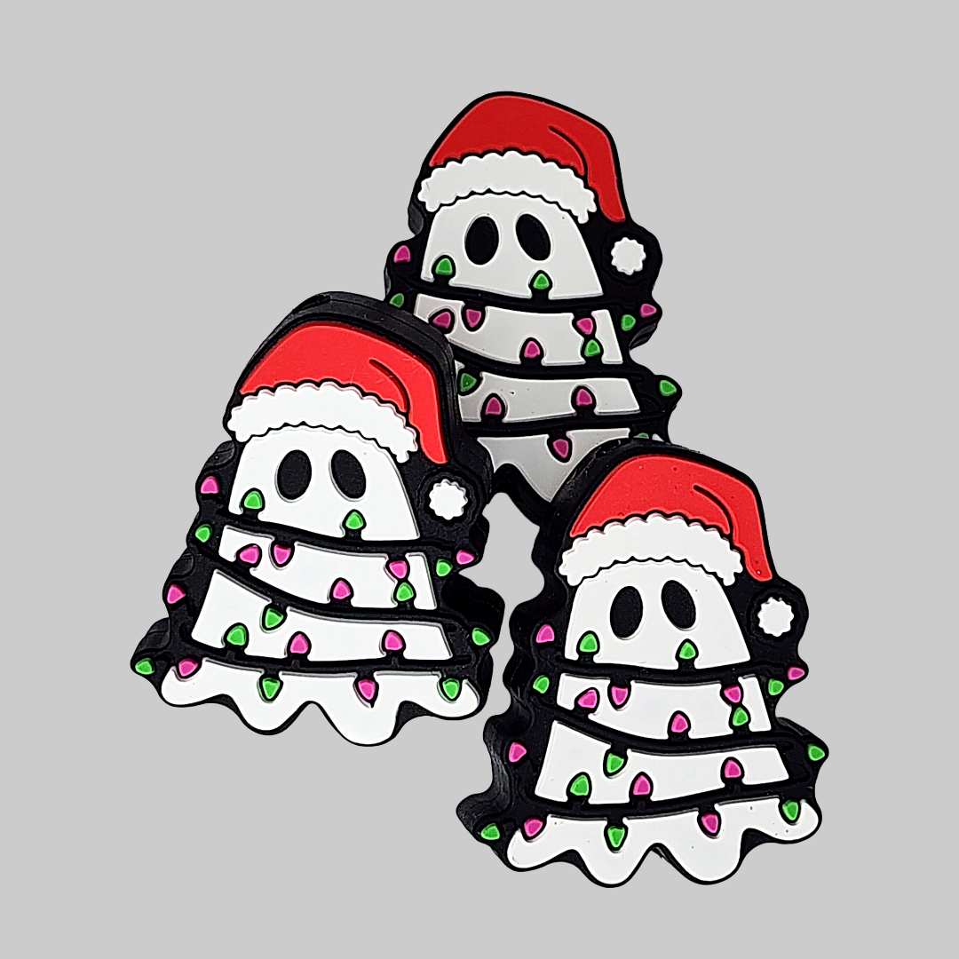 Christmas Light Ghost Focal Bead