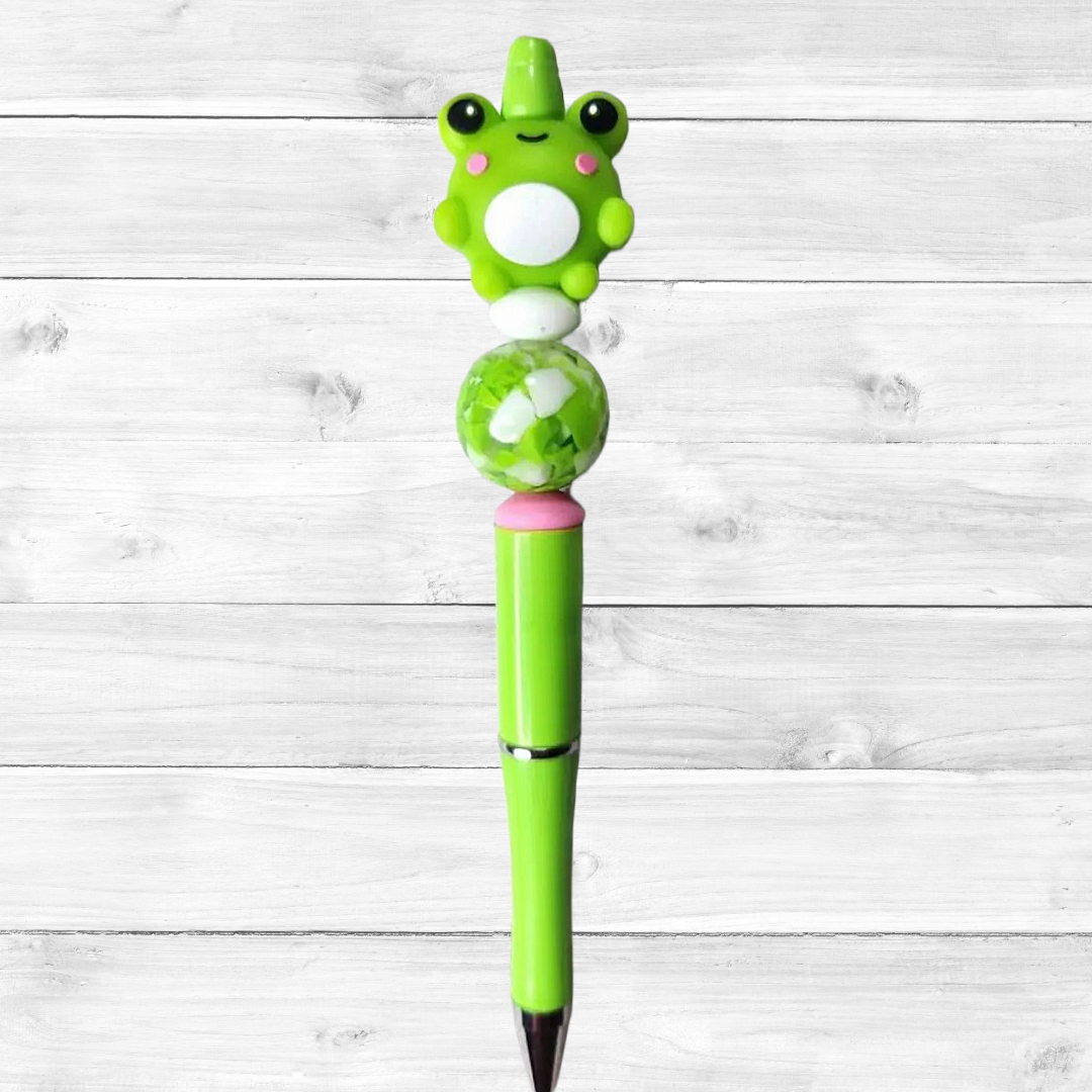 3D Frog Beaded Pen