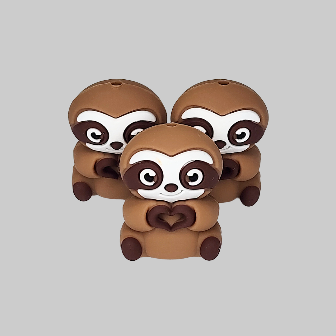 3D Sloth Focal Bead