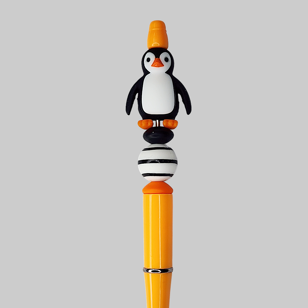 3D Penguin Beaded Pen