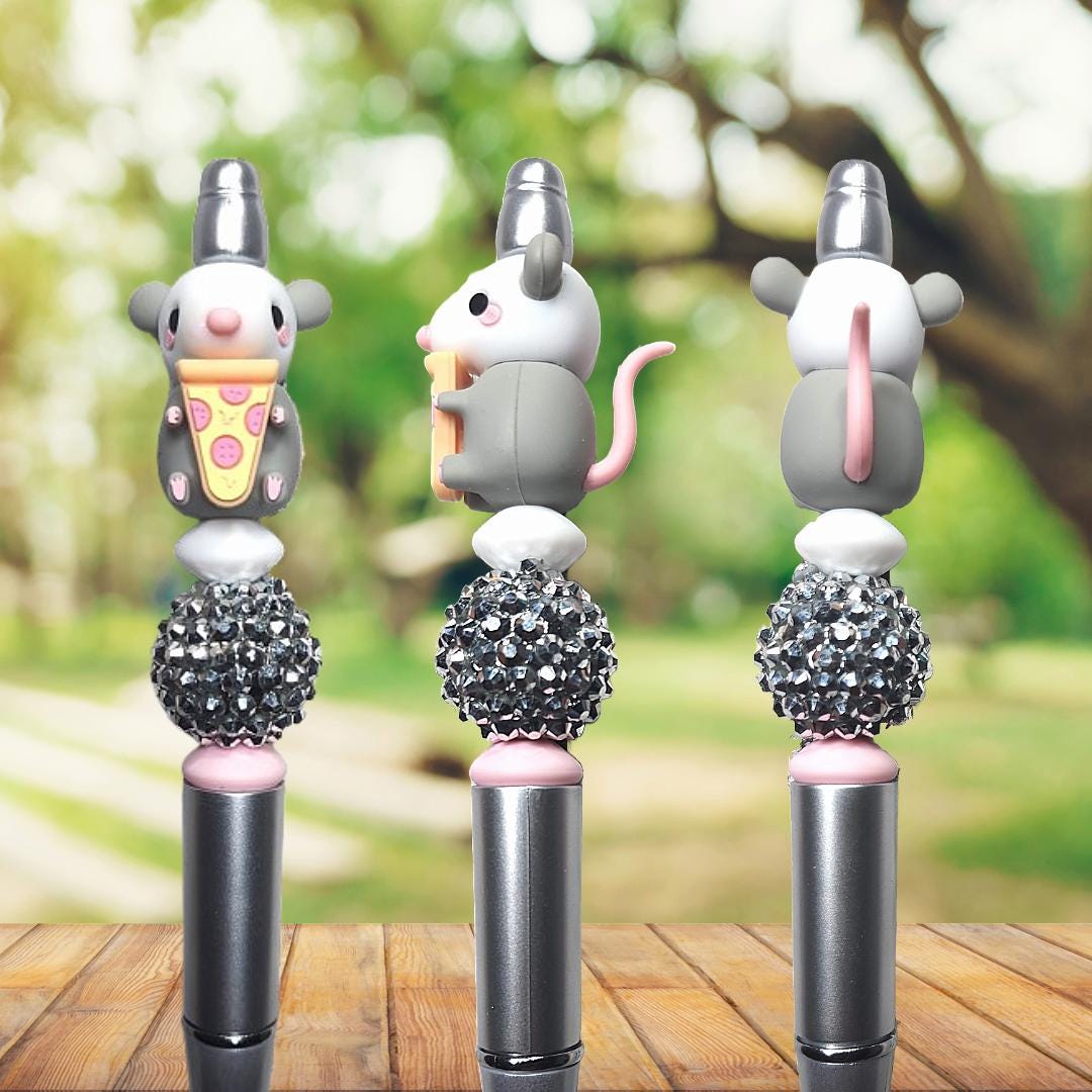 3D Possum Beaded Pen