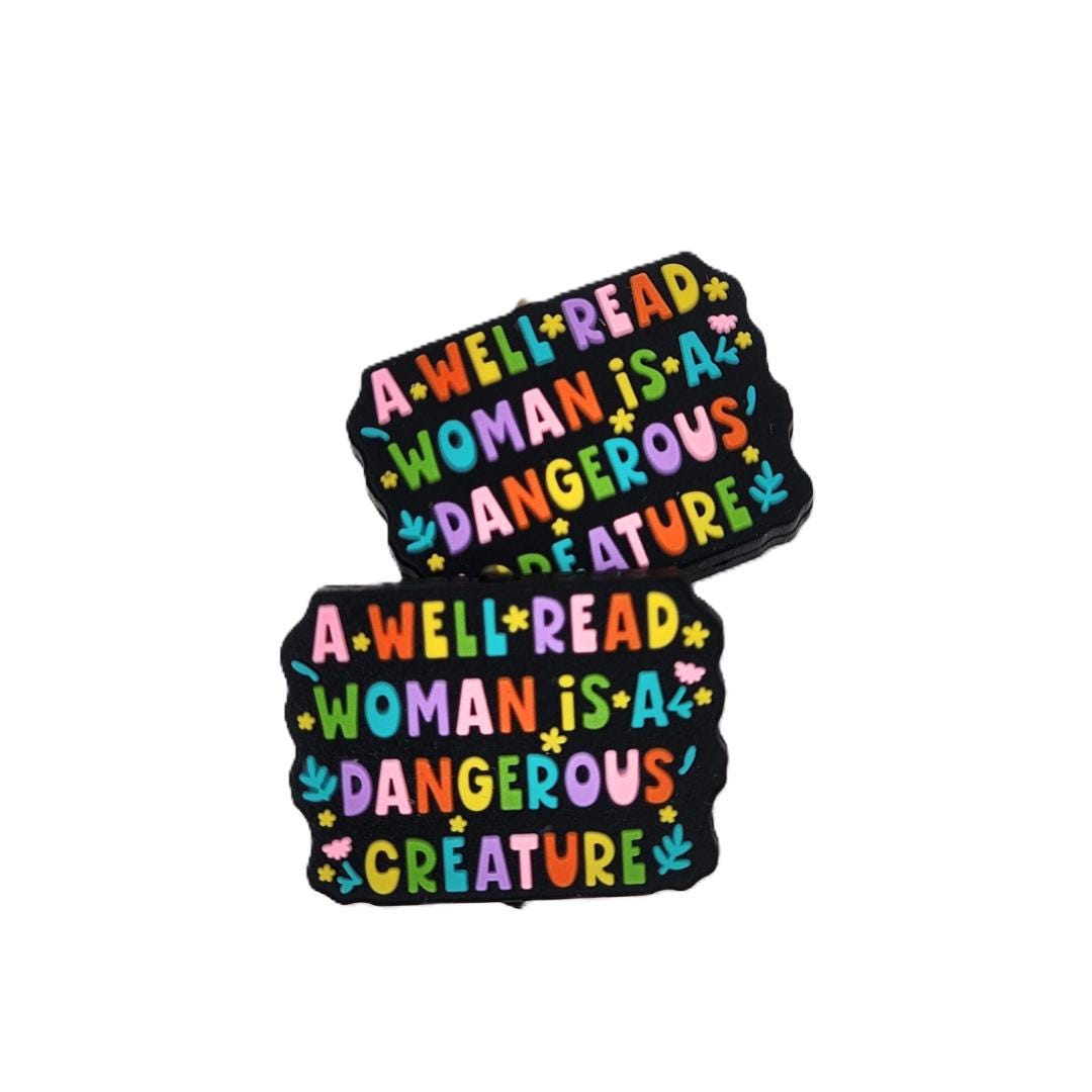 A Well-Read Woman is a Dangerous Creature Focal Bead 148
