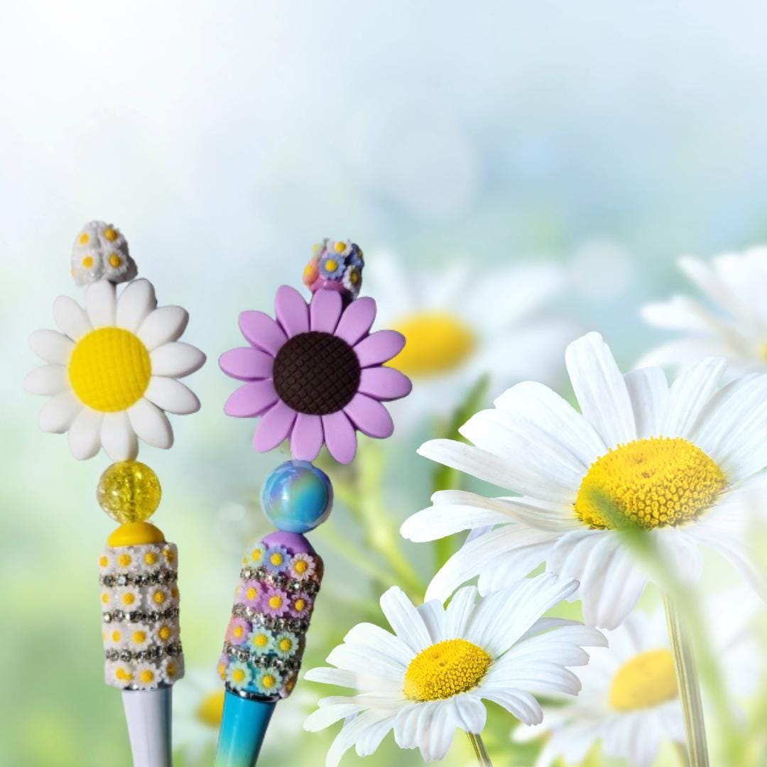 Daisy Beaded Pen