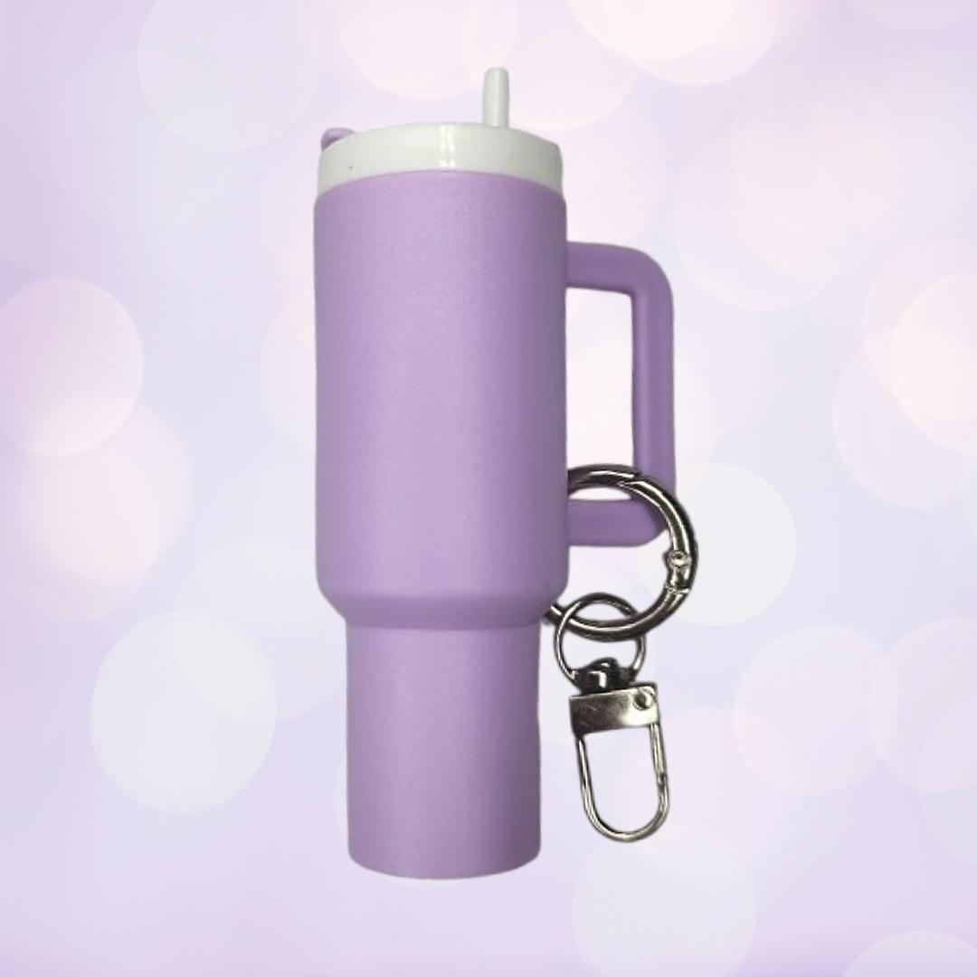 Mini Tumbler Chapstick Keychain Holder