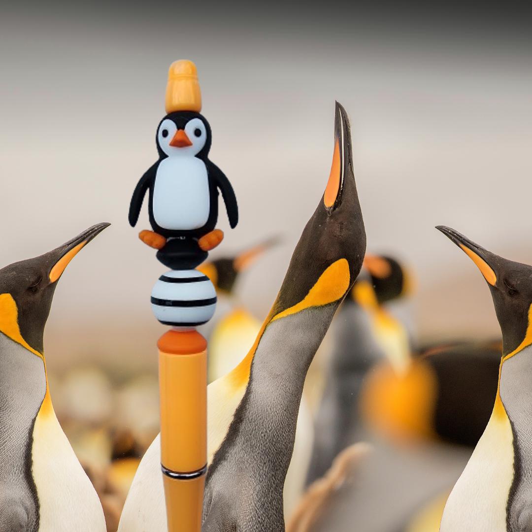 3D Penguin Beaded Pen