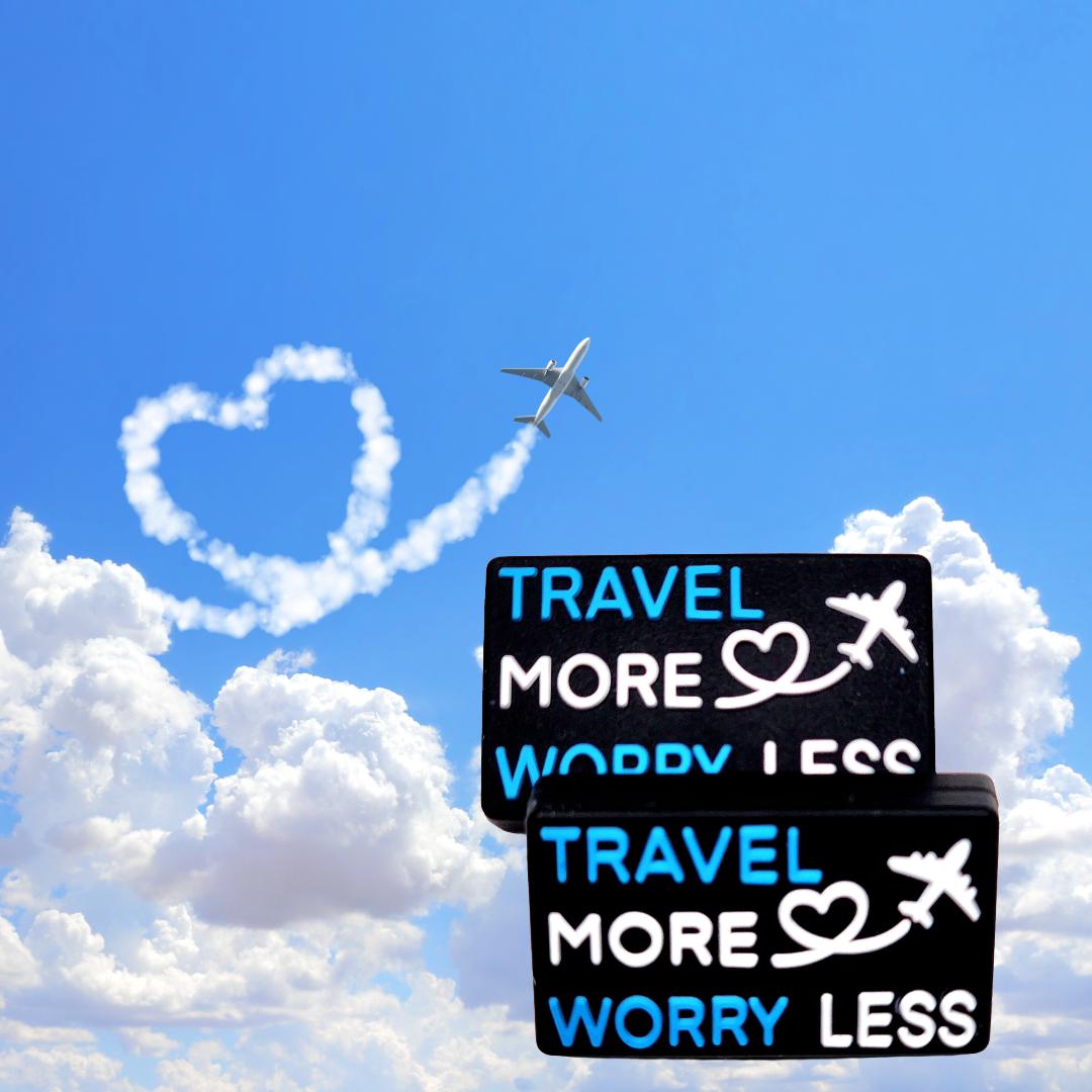 Travel More Worry Less Focal Bead, Silicone Focal Beads 25