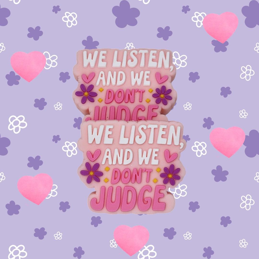 We Listen and We Don't Judge Focal Bead 159