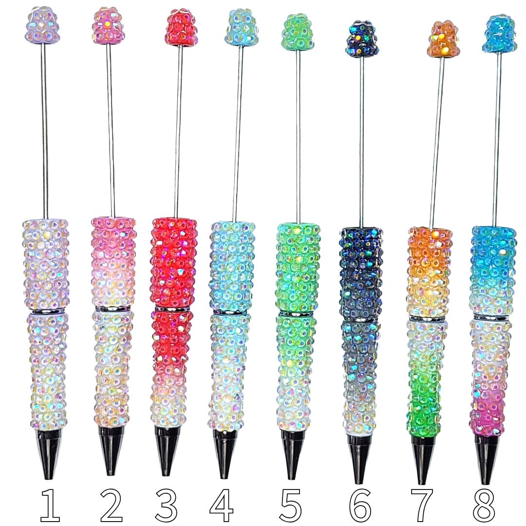 Ombre Rhinestone Full Body Beadable Pen Blanks
