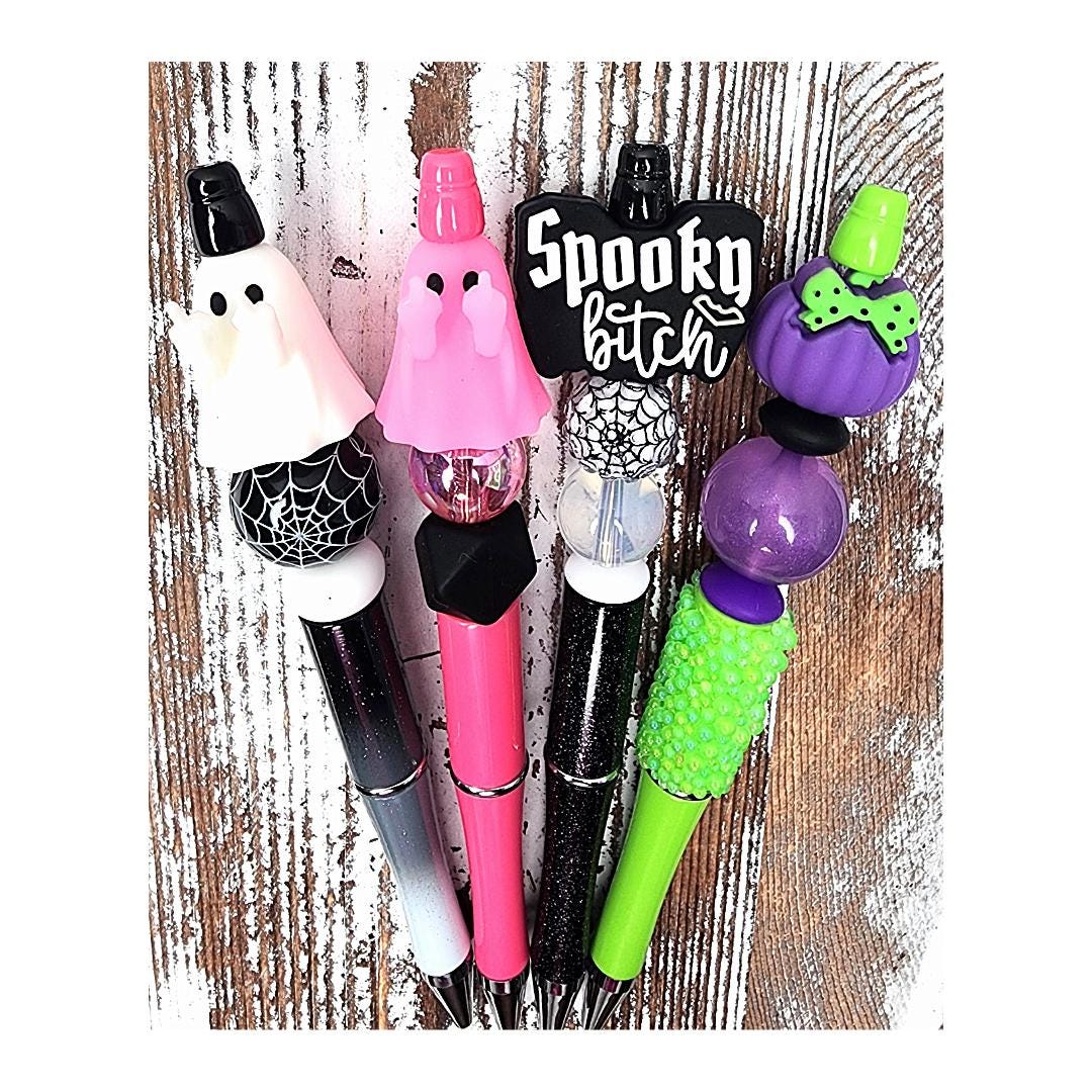 3D Halloween Beaded Pens