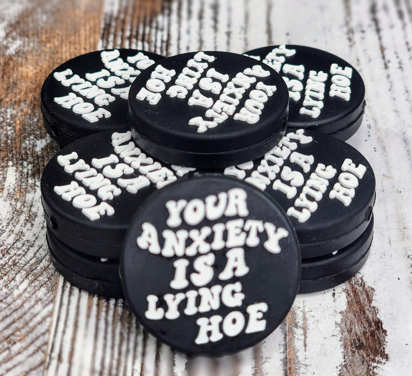 Your Anxiety Is a Lying Hoe Focal Bead 96