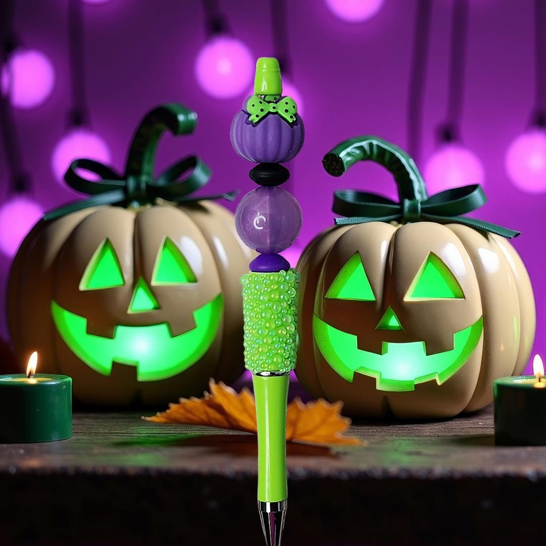 3D Halloween Beaded Pens